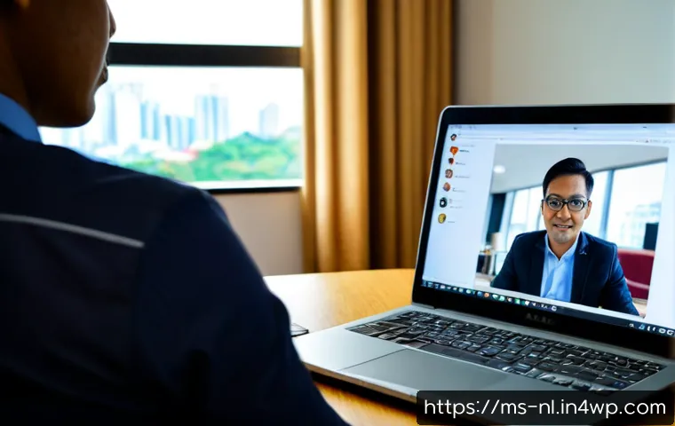 Home 17 실시간 댓글 관리 및 응대 전략 - Photorealistic Malaysian community manager in a modern Kuala Lumpur office, calmly monitoring a live...